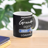 Promoted To Grandpa Again Loading I  Mug Picture Handle Round