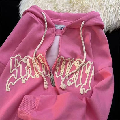 Hoodies Women  Street Hoodie Casual Loose Sweatshirt