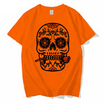 Retro Skull Rose Men’s T-Shirt Vintage Print