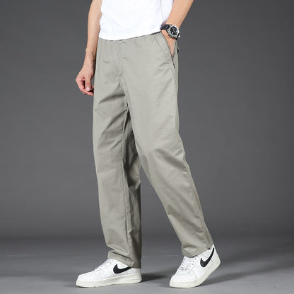 Men Casual Cargo Pants Four Seasons Cotton Men Trousers Multi Pockets Loose Straight - xinnzy