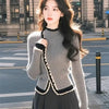Women White Lace Sweater Striped Winter Layering Top Christmas 2025