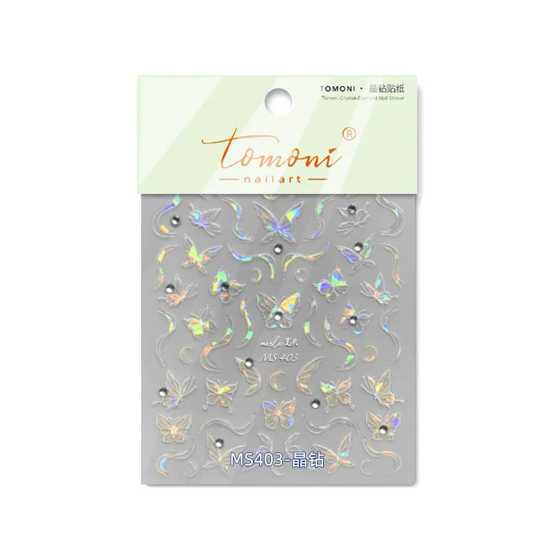 Bronzing Gilded Butterfly Nail Art