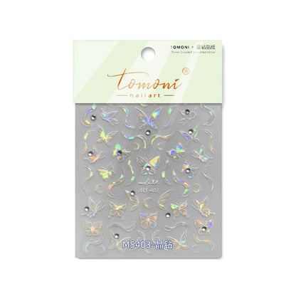 Bronzing Gilded Butterfly Nail Art