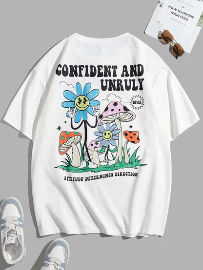 Confident And Unruly Attitude Determines Direction Men T Shirt