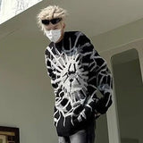 Spider Jacquard Oversized Sweater