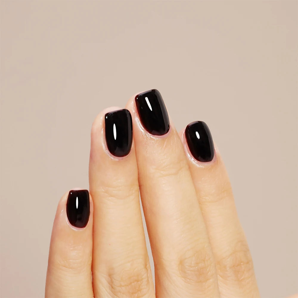 Gel Nail Strengthener Black Cherry Red Color Elastic Rubber