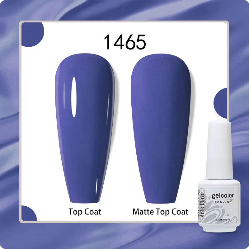 8ml Pure Color Gel Nail Polish Nail Art Manicure Semi Permanent