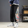 Men'S Sweatpants Retro Trend Embroidered Casual Trousers Pocket Loose