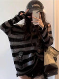 Sweater Women Hollow Out Jumper Hole Loose All-match Tops