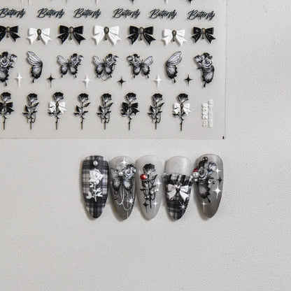 Bronzing Gilded Butterfly Nail Art