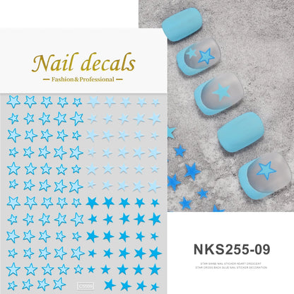Glossy Y2K Star Nail Decals