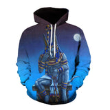 Streetwear Hoodies Männer Alter Horus Ägyptischer Gott Auge Ägyptens Pharao Anubis