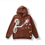 Trendy Autumn Winter Hooded Pullover Blend with Fleece Lining