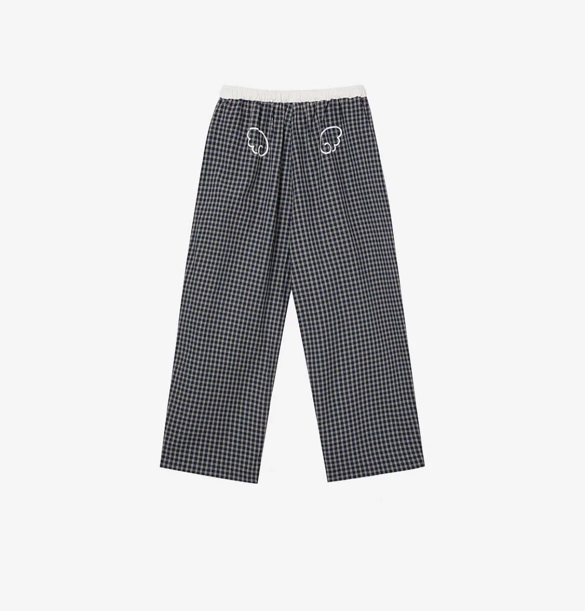 Women's Plaid Baggy Sweatpants Harajuku Wide Leg Retro Flare Pants