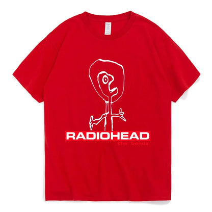 90s Radiohead Graphic Tee Vintage Punk Hip Hop Oversized T-Shirt