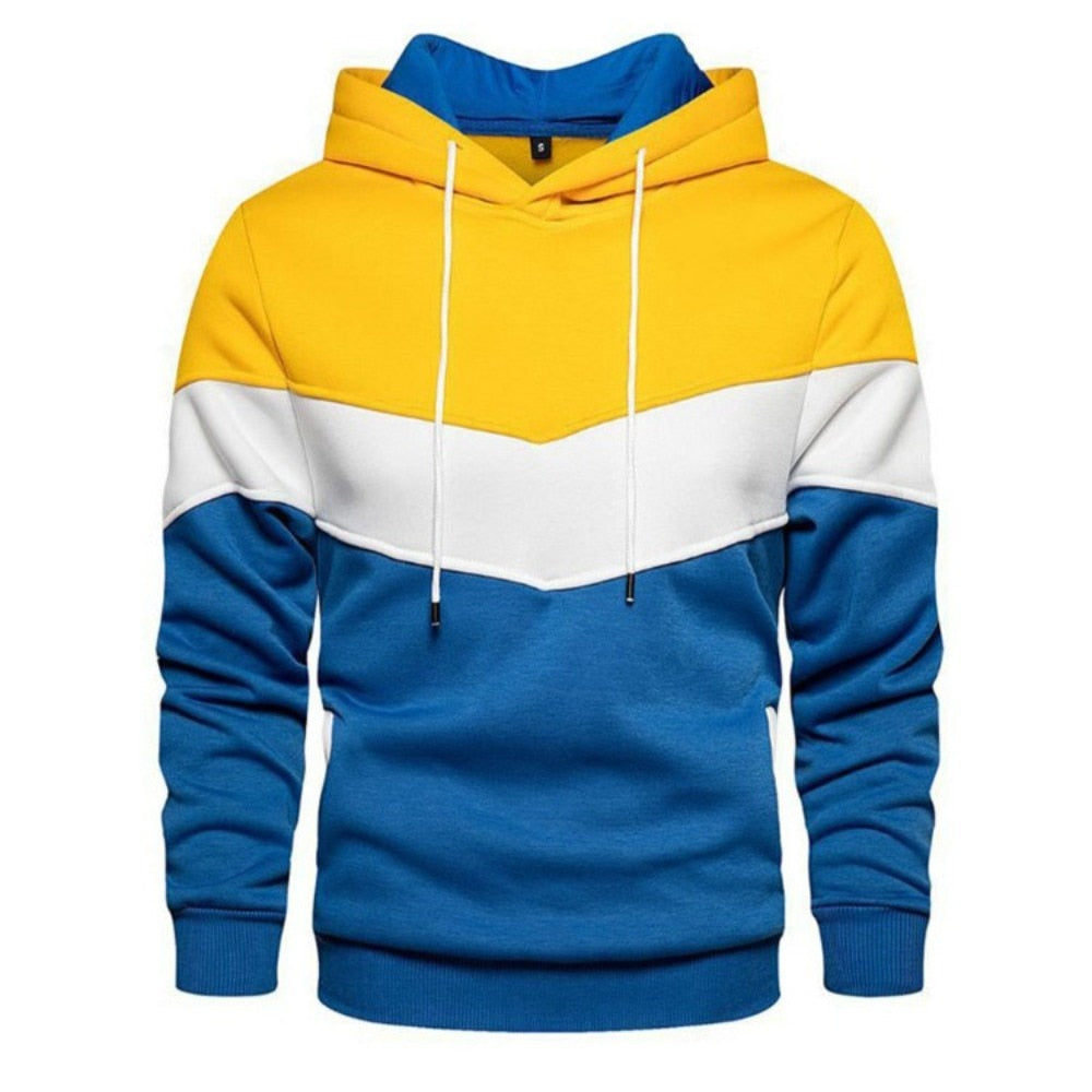 Herren Kapuzenpullover, Fleece-Panel, lässig, Sport