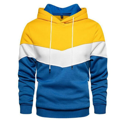 Men Hoodie Fleece Panel Casual Sports