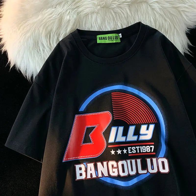 Gothic Chic Fashion-Forward Loose Fit T-Shirt