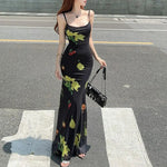 Seductive Black Maxi Dress Chic Backless Elegance