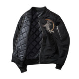 Phoenix Embroidery Spring Winter Bomber Jacket Men Coat Baseball Coat 2023 Streetwear