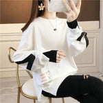 Street Casual Fake Two Piece Hoodies Sweatshirts Spring Autumn