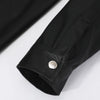 Mens PU Leather Shirt Long Sleeve Elastic Police Style Top