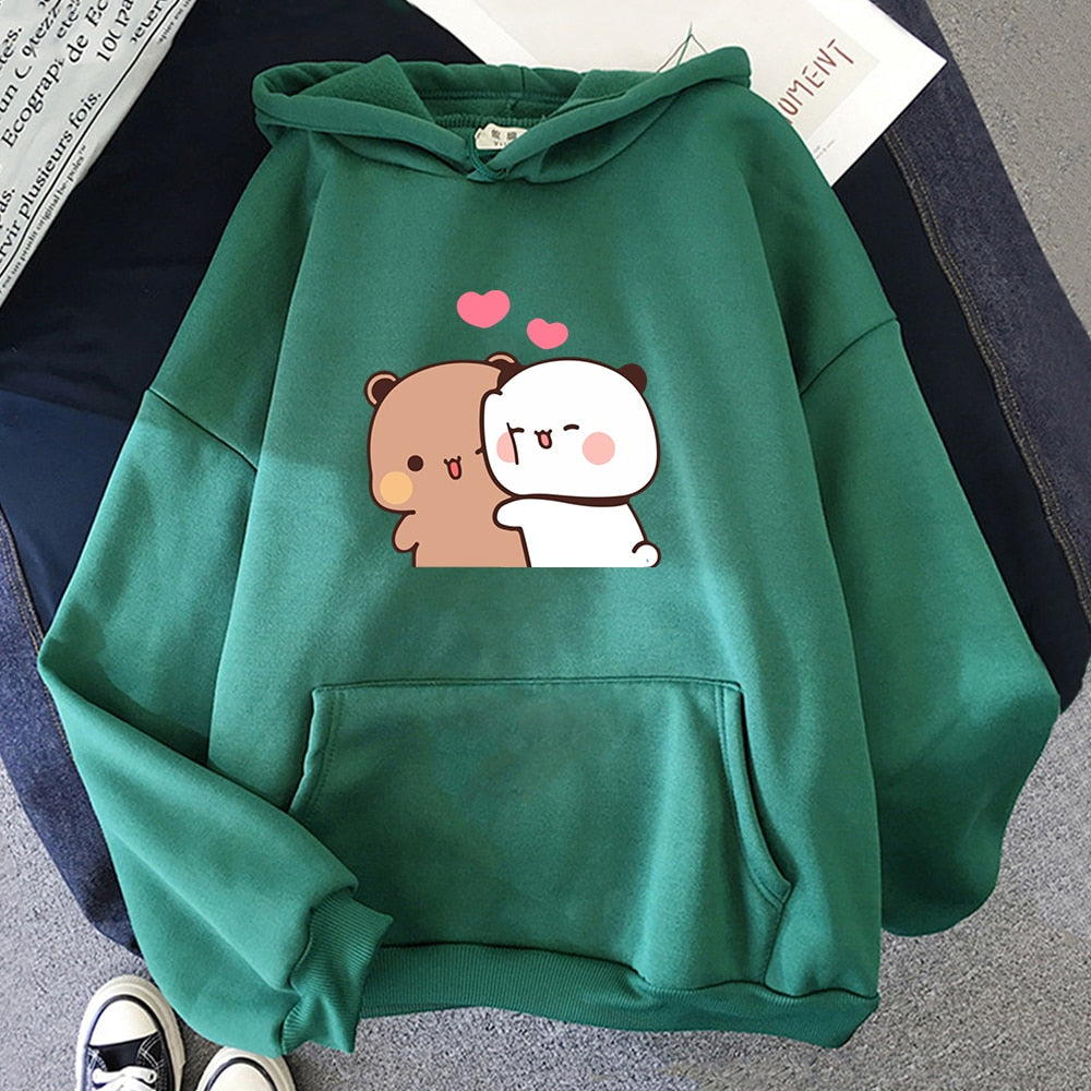 Hoodie Women Printed Cartoon Panda Bear Harajuku Unisex