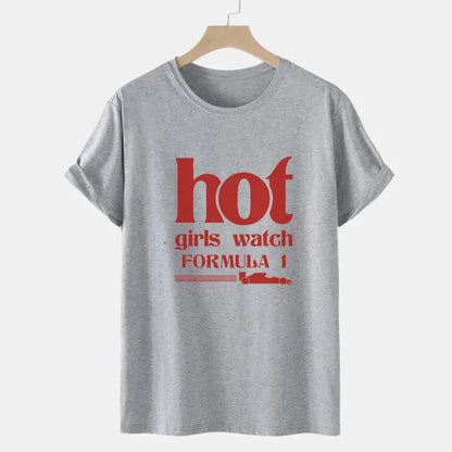 Hot Girls Graphic Tee Short Sleeve Cotton Aesthetic Shirt