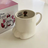 Cute Cat Paw Mug Coffee Mug Cartoon 3D Cat Claw Ceramic Drinkware with Lid Milk Breakfast