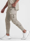 Men's Cargo Pants Summer Thin Loose Quick-Drying Elastic Leggings Running