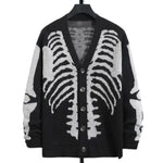 Men's Halloween Knitted Jacquard Cardigan Sweater