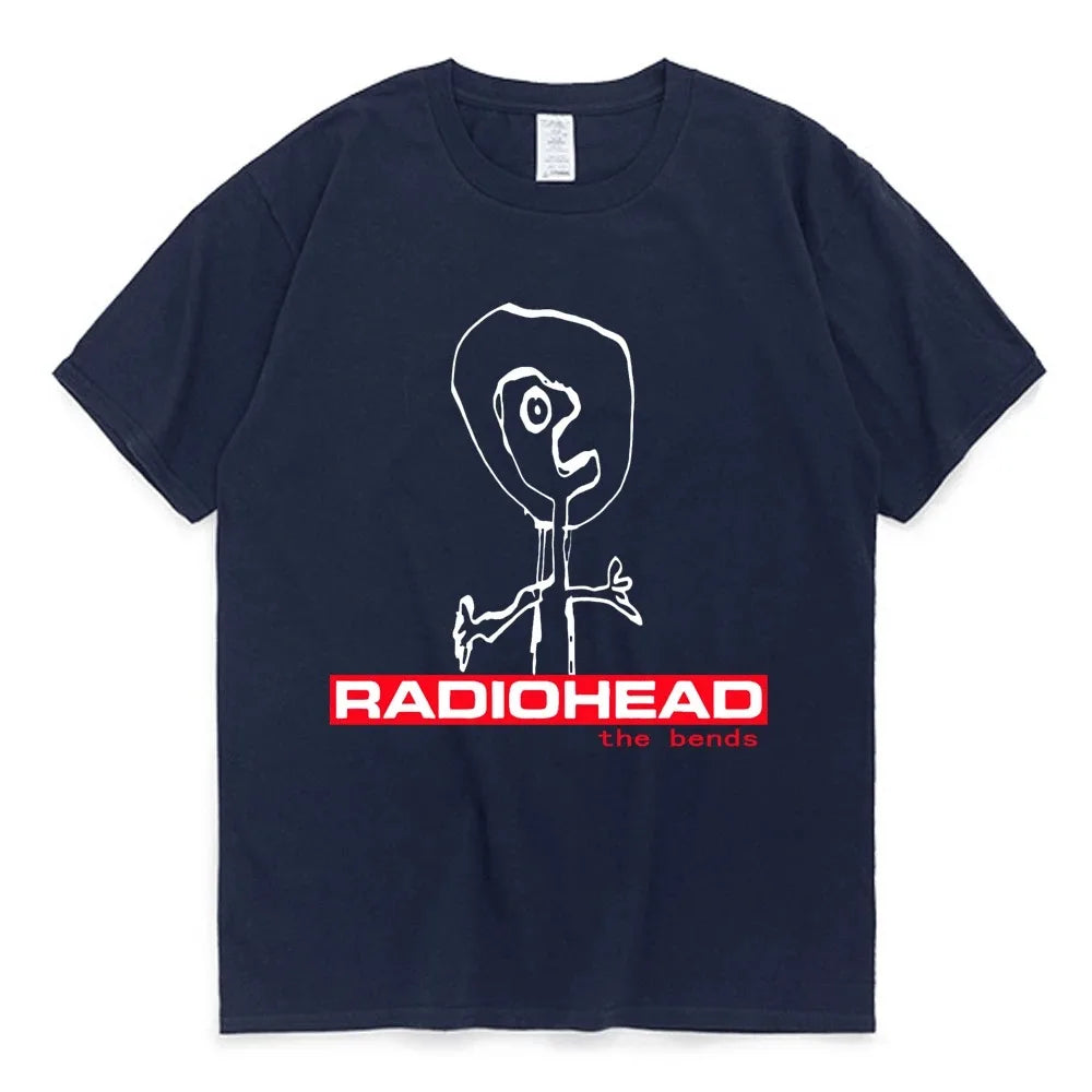 90s Radiohead Graphic Tee Vintage Punk Hip Hop Oversized T-Shirt