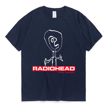 90s Radiohead Graphic Tee Vintage Punk Hip Hop Oversized T-Shirt