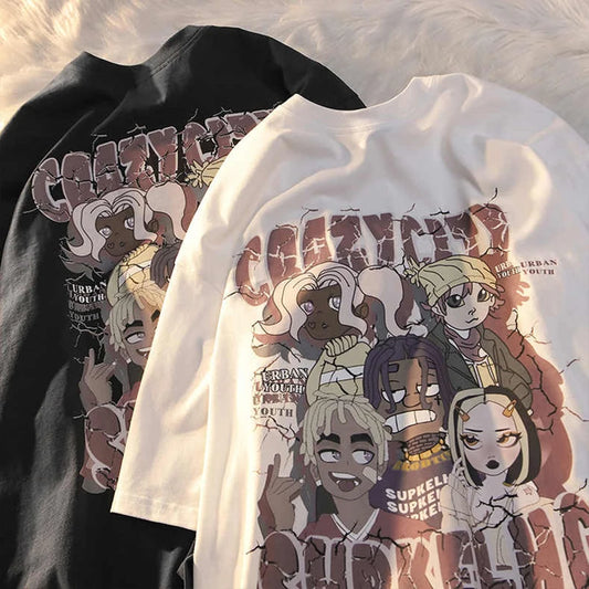 Kawaii Y2K Aesthetic Streetwear T-shirt Harajuku