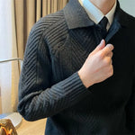 Men's Vintage Sweater Japanese Style Pullover