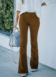 High Waisted Corduroy Flare Pants