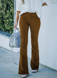 High Waisted Corduroy Flare Pants