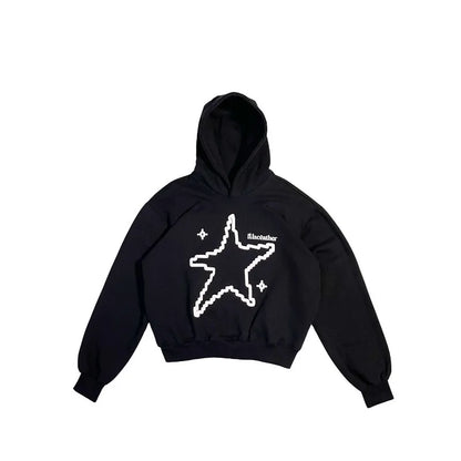 Laceather Star Hoodie High Street American Men