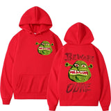 Gothic Streetwear Beware Ogre Graphic Hoodie