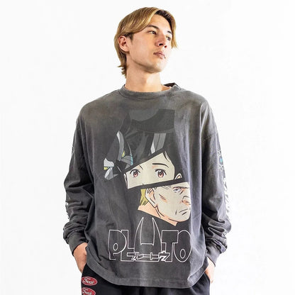 Yao Saint Michael Graphic Print Men’s Oversized Vintage T-Shirt