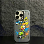 IPhone Case Cool Cartoon Graffiti Colored Laser Print Phone Case Apple