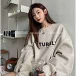 Sweatshirt Koreanisch für Damenmode mit langen Ärmeln