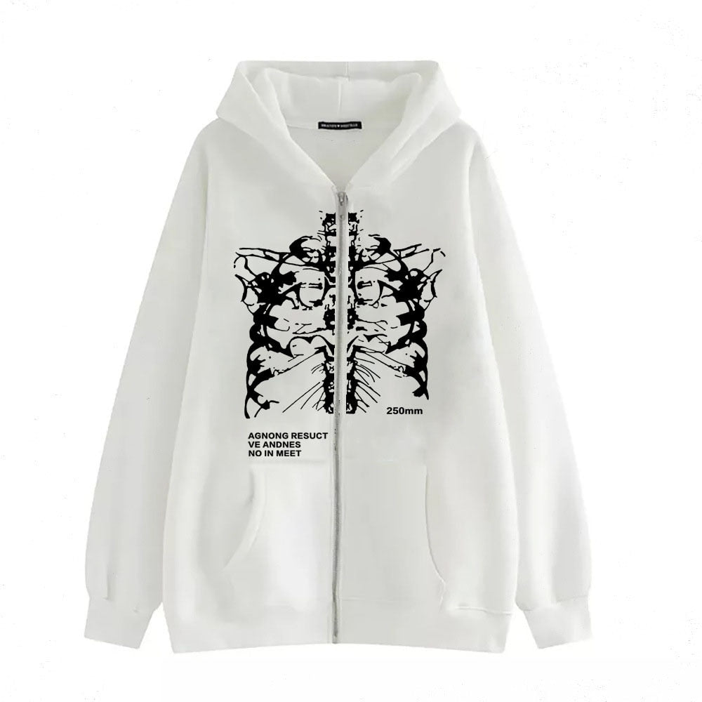 Damen Vintage Gothic Streetwear Hoodies Harajuku Y2k