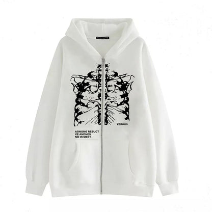 Damen Vintage Gothic Streetwear Hoodies Harajuku Y2k