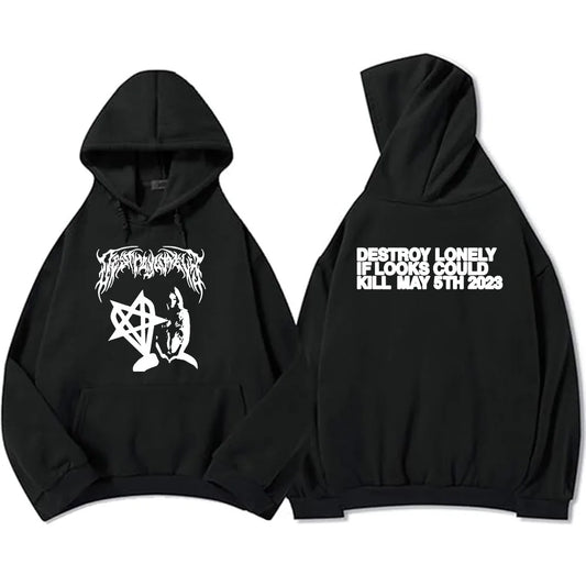 If Looks Could Kill Hoodies Rapper Destroy-Lonely Sweatshirts Winter