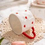 Mug Creative Hand-Painted Love Heart Coffee Cup