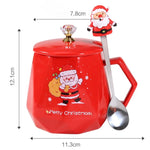 400ml Cartoon Santa Claus Elk Ceramic Mug