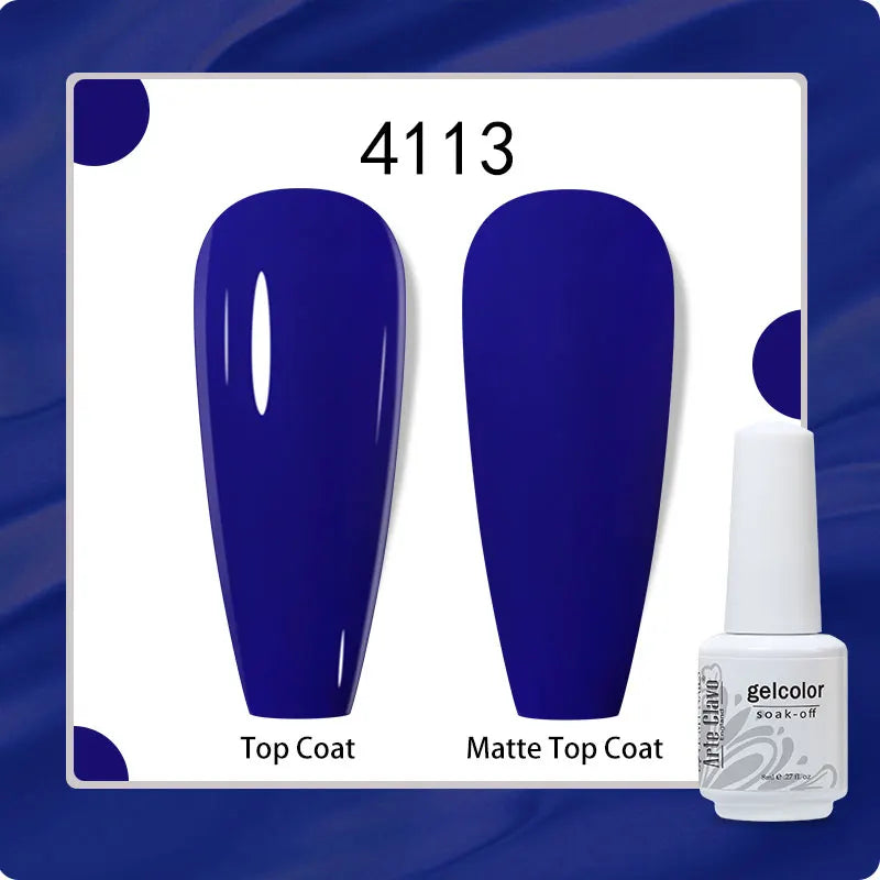 8ml Pure Color Gel Nail Polish Nail Art Manicure Semi Permanent