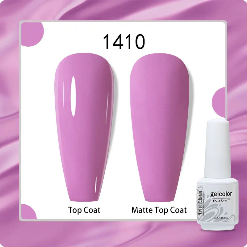 8ml Pure Color Gel Nail Polish Nail Art Manicure Semi Permanent