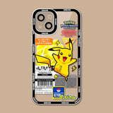 Luxury Pokemon Soft Clear Case For iPhone  Silicone Cover Shell